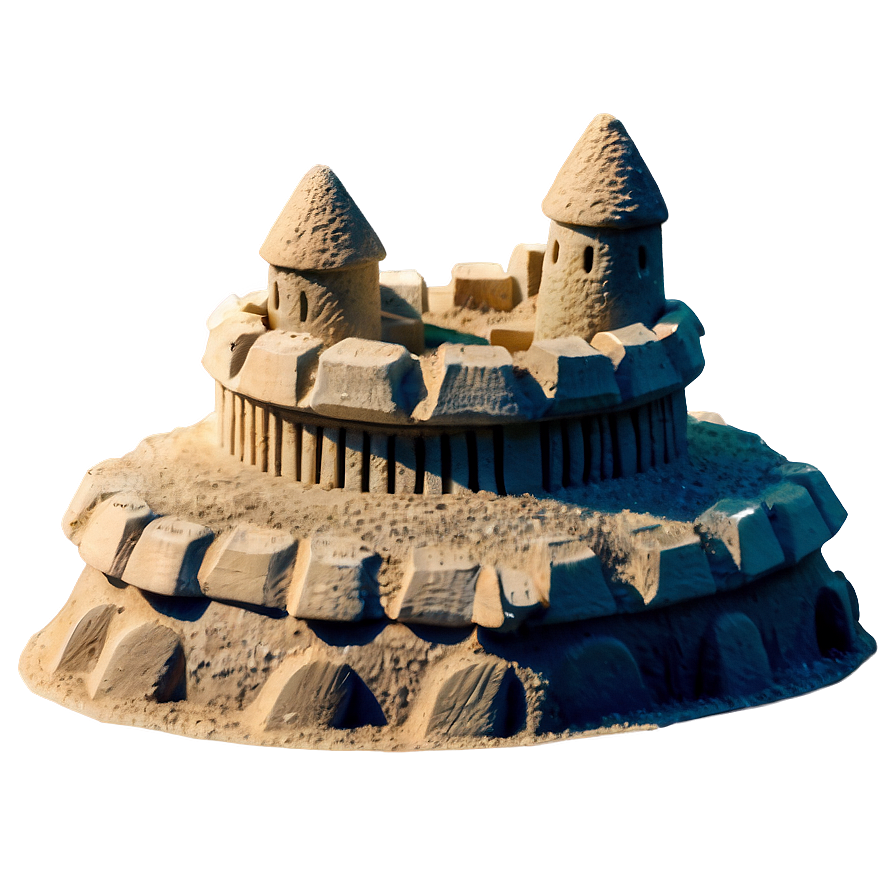 Sandy Beach Sandcastle Building Png Chg46 PNG