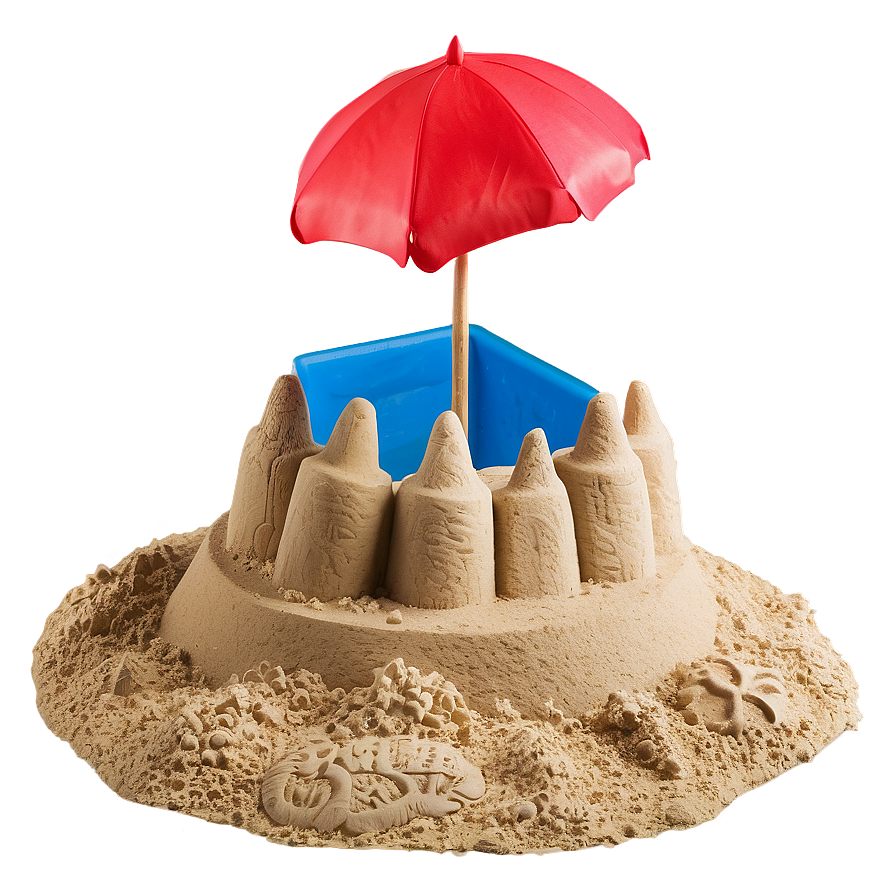 Sandy Beach Sandcastle Building Png Toy PNG