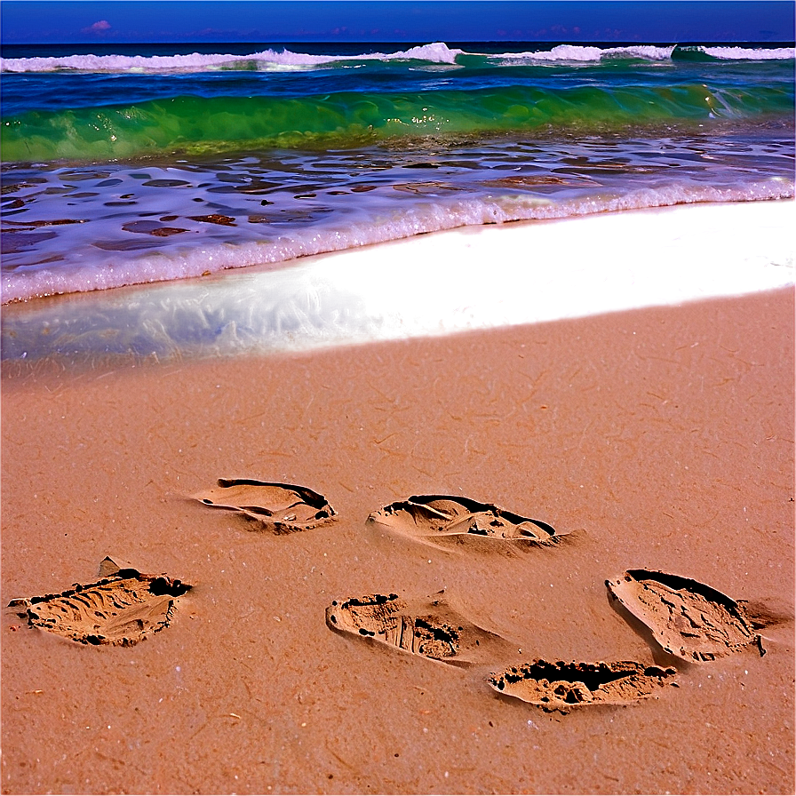 Sandy Beach Sea Turtle Tracks Png 30 PNG