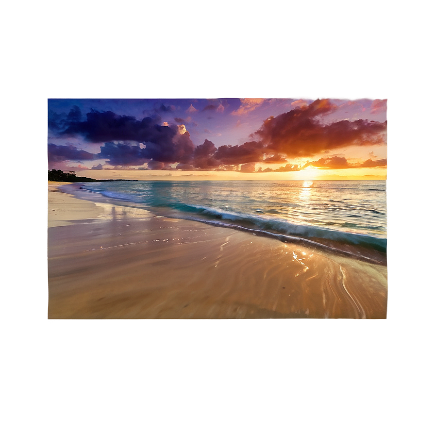 Sandy Beach Sunset Png 89 PNG