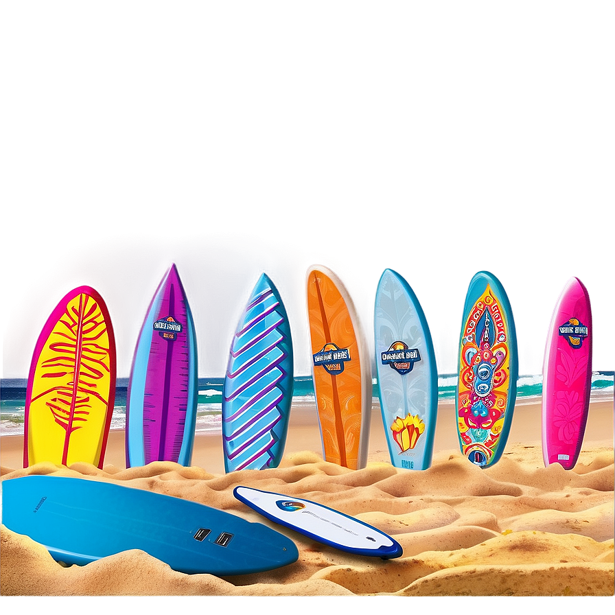 Sandy Beach Surfboards Png Vhd PNG