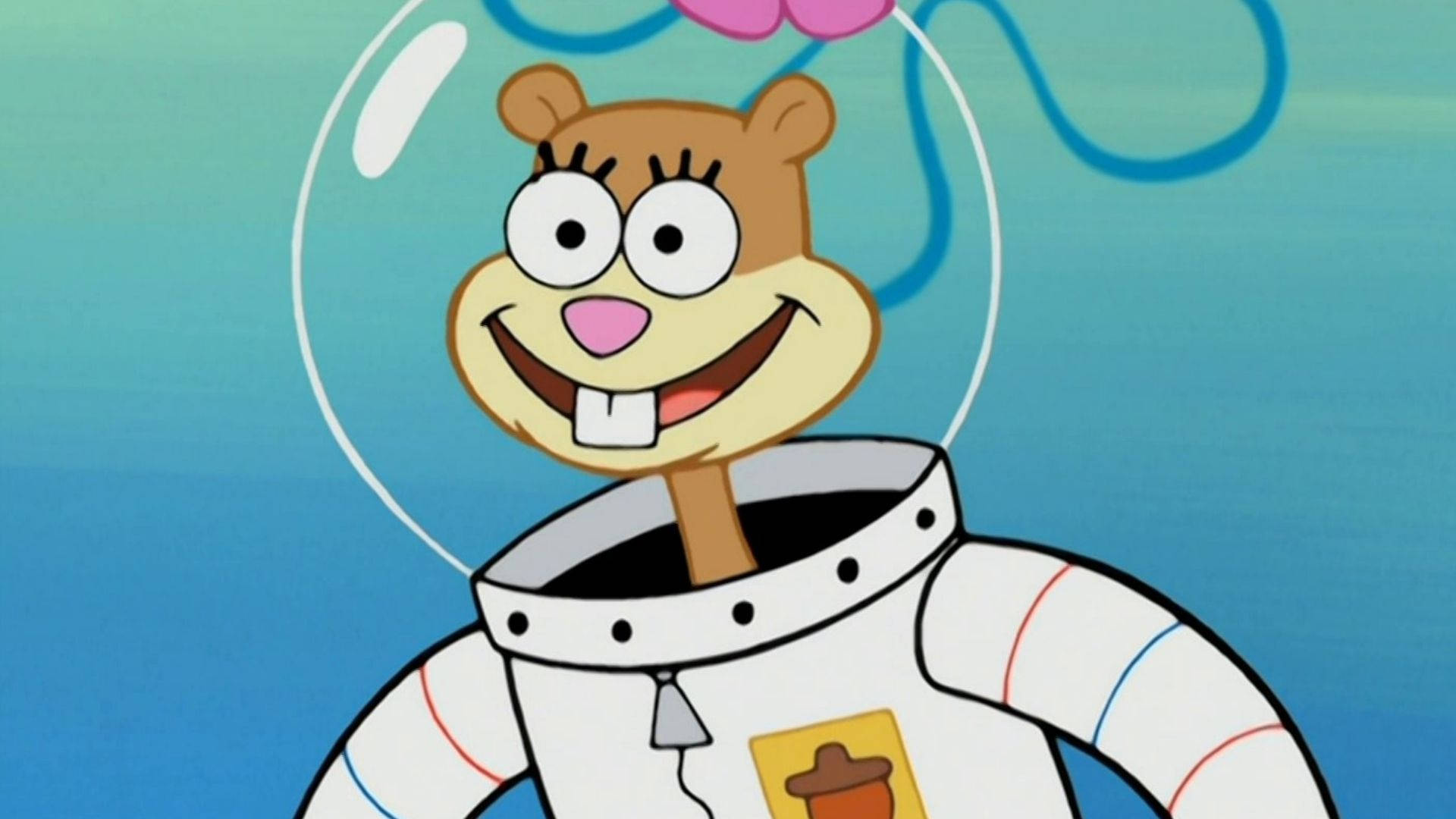 Sandy cheeks smiling