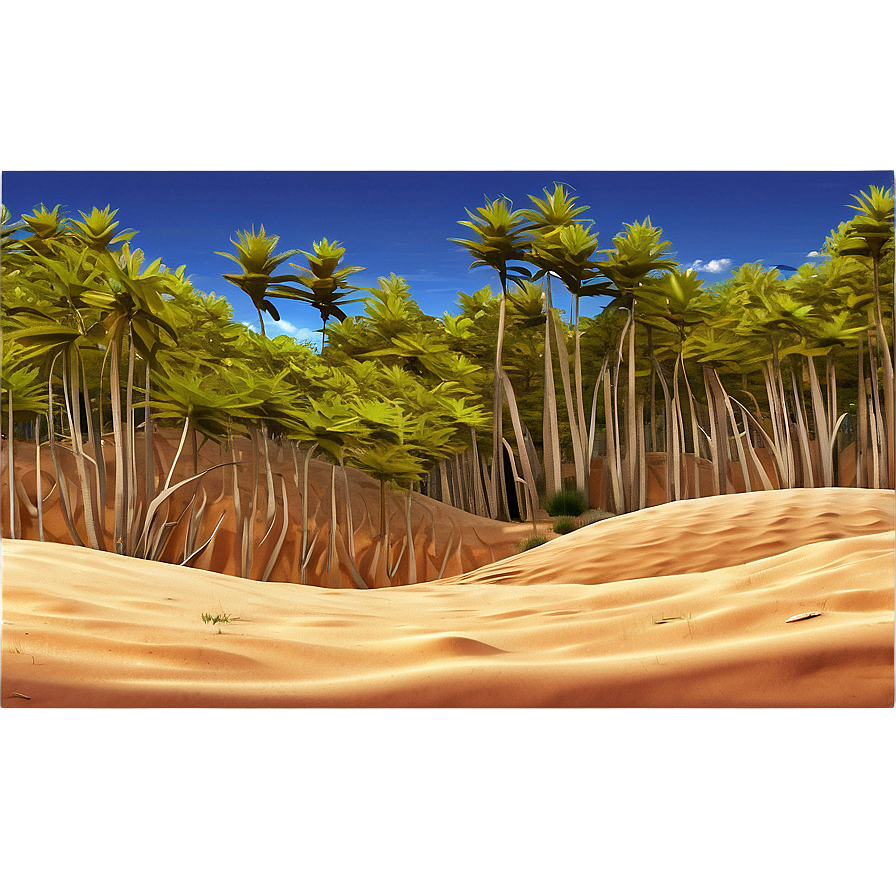 Sandy Coastal Dunes Landscape Png Ffy12 PNG