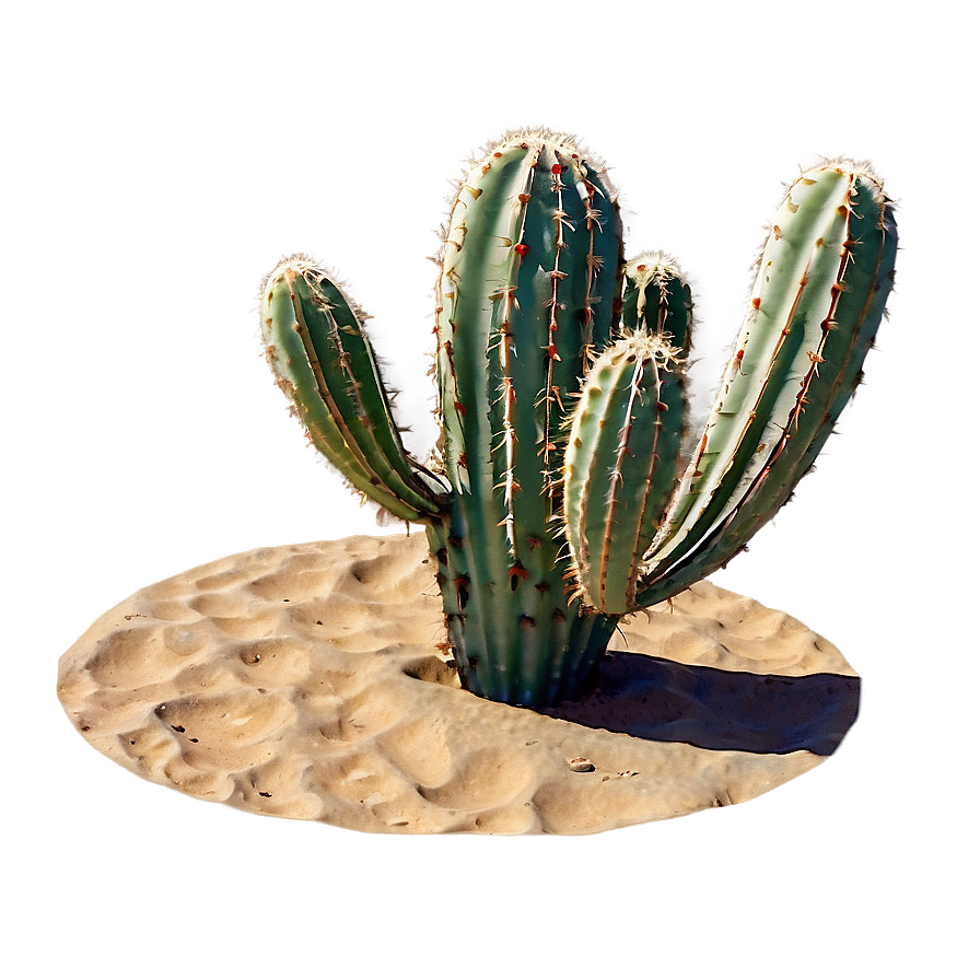 Sandy Desert Cactus Png Age PNG