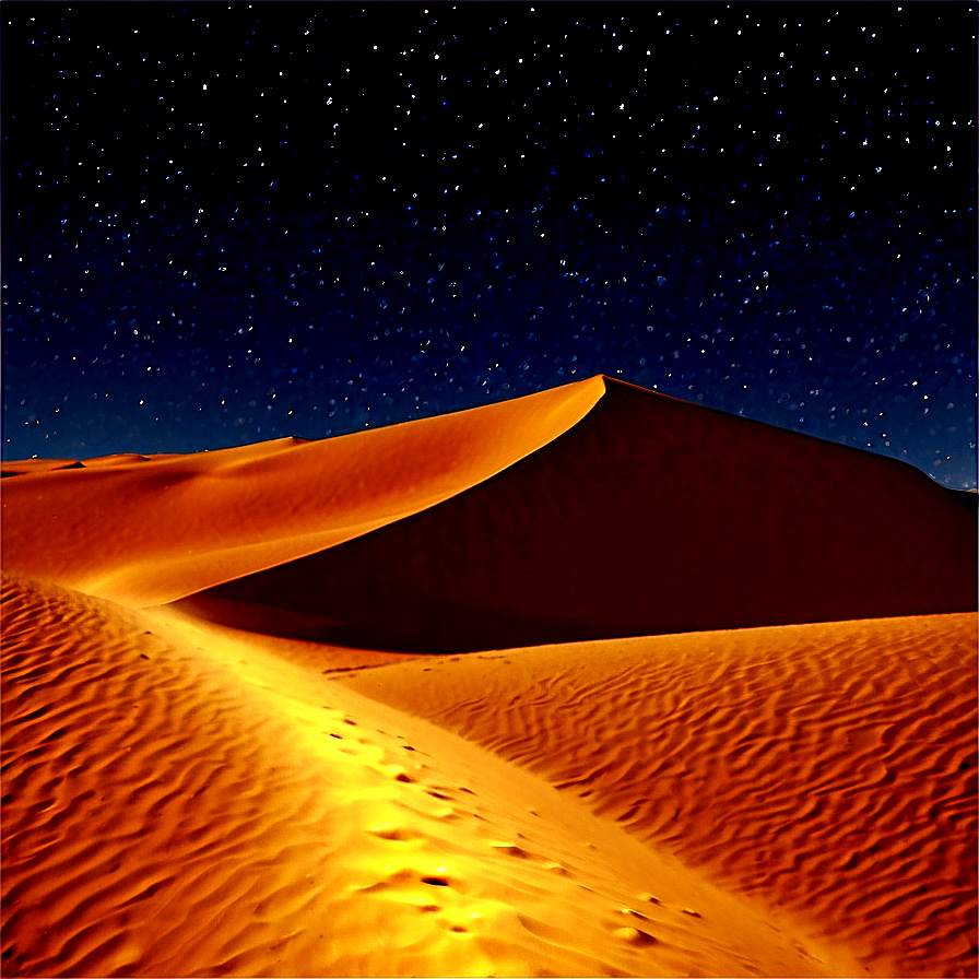 Sandy Dunes Under Starry Sky Png Tla PNG