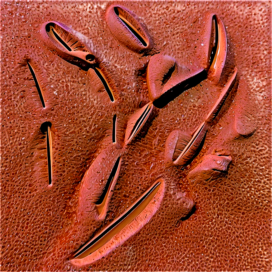 Sandy Shore Crab Tracks Png Uhd PNG