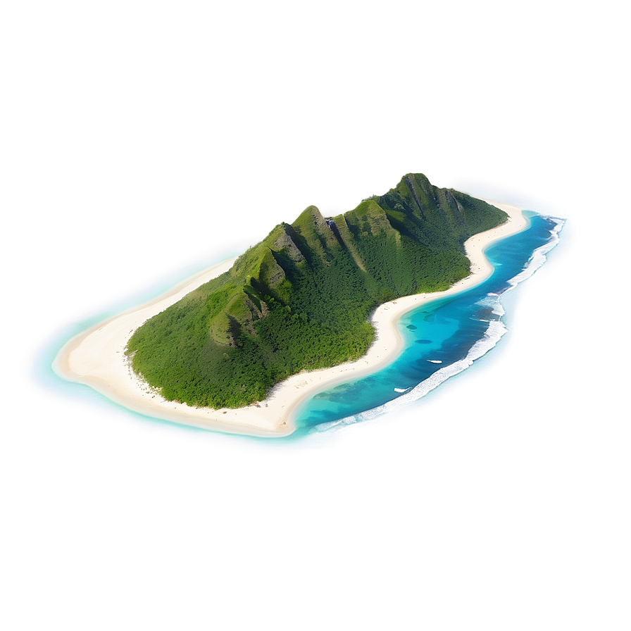 Sandy Tropical Island Png Hwc63 PNG