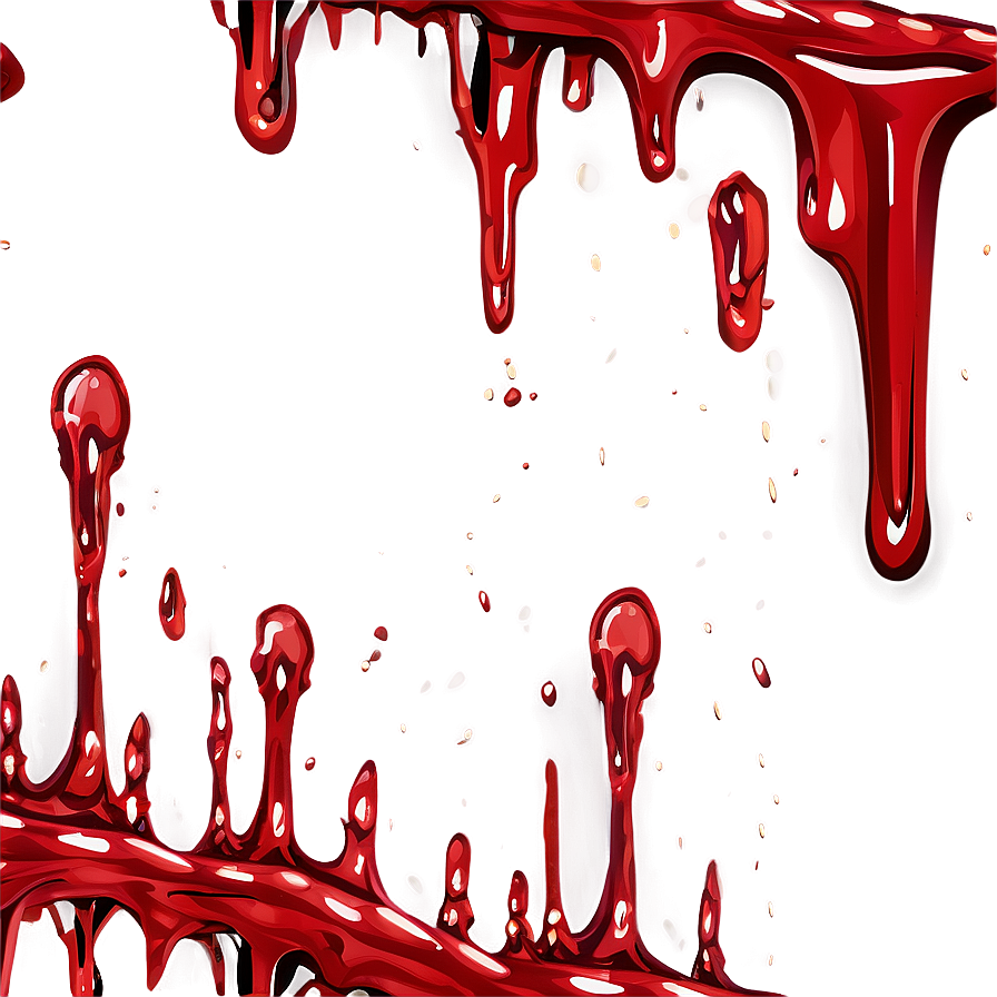 Sanguine Stream: Blood Drip Vector Png 20 PNG