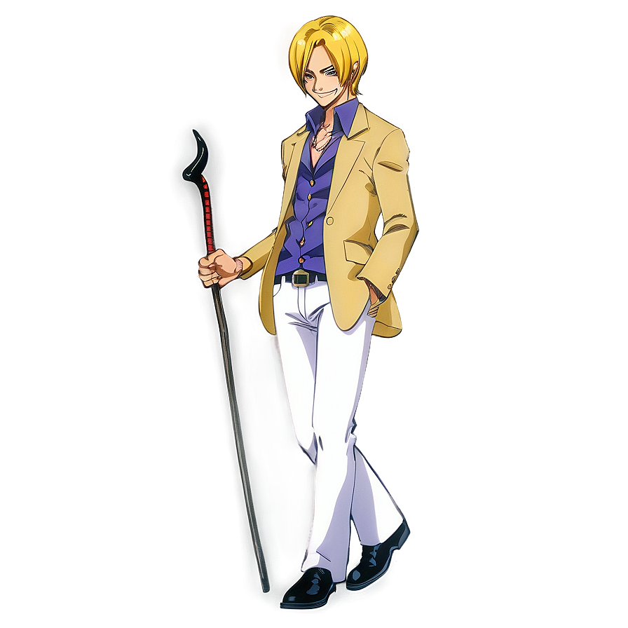 Sanji Black Leg Style Png 05212024 PNG