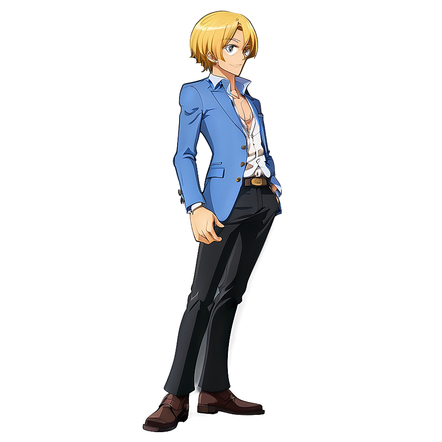 Sanji Black Leg Style Png 05212024 PNG