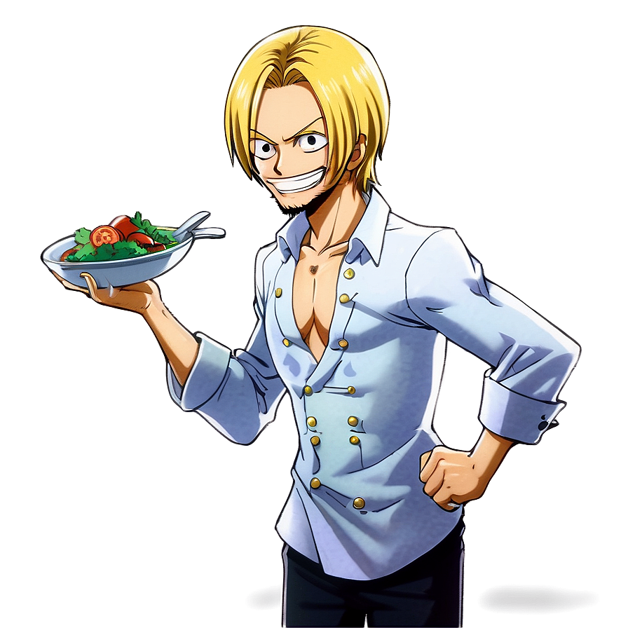 Download Sanji Cooking Chef Png Ohd | Wallpapers.com