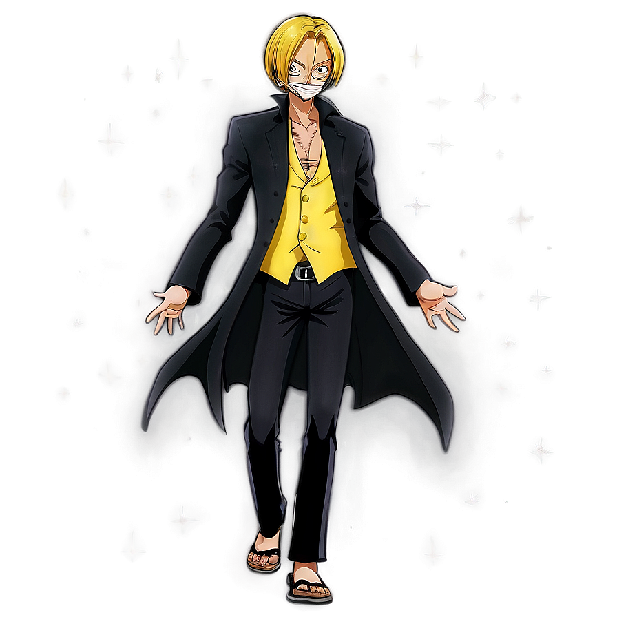 Download Sanji's Stealth Black Mode Png Kyg | Wallpapers.com