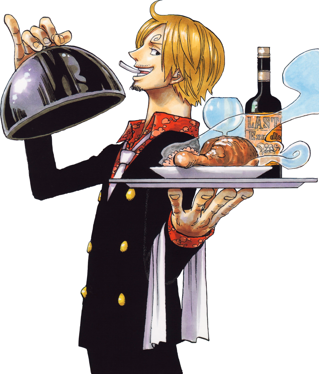 Sanji Serving Food One Piece PNG