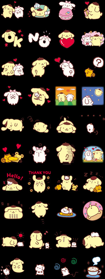 Sanrio Character Expressions Compilation PNG