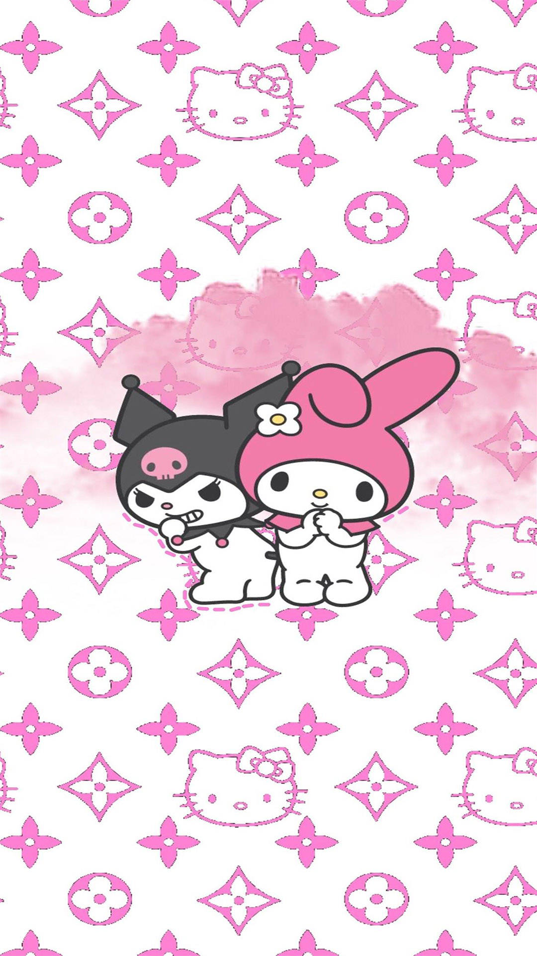 Sanrio Characters And Louis Vuitton Phone Wallpaper