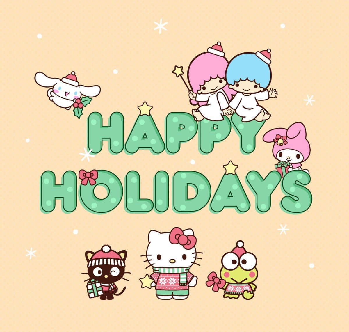 Sanrio Characters Celebrating Holidays Wallpaper