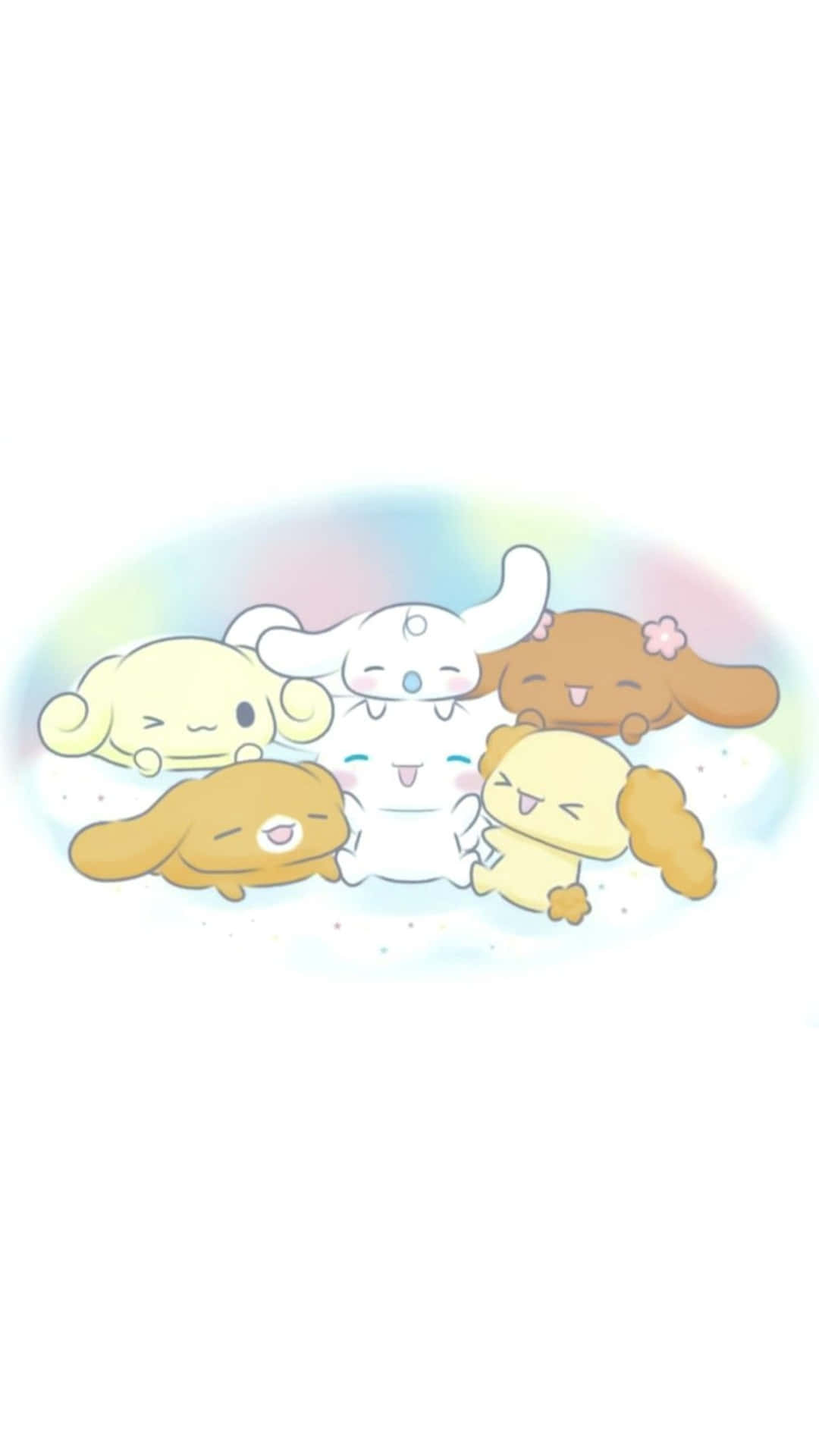 Sanrio Personages Schattige Bijeenkomst Achtergrond