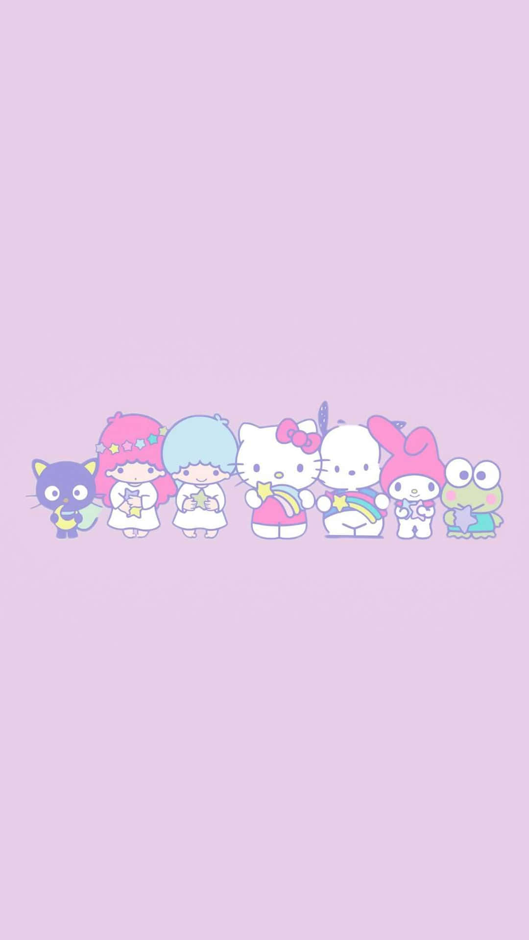 Sanrio Characters Pastel Background Wallpaper