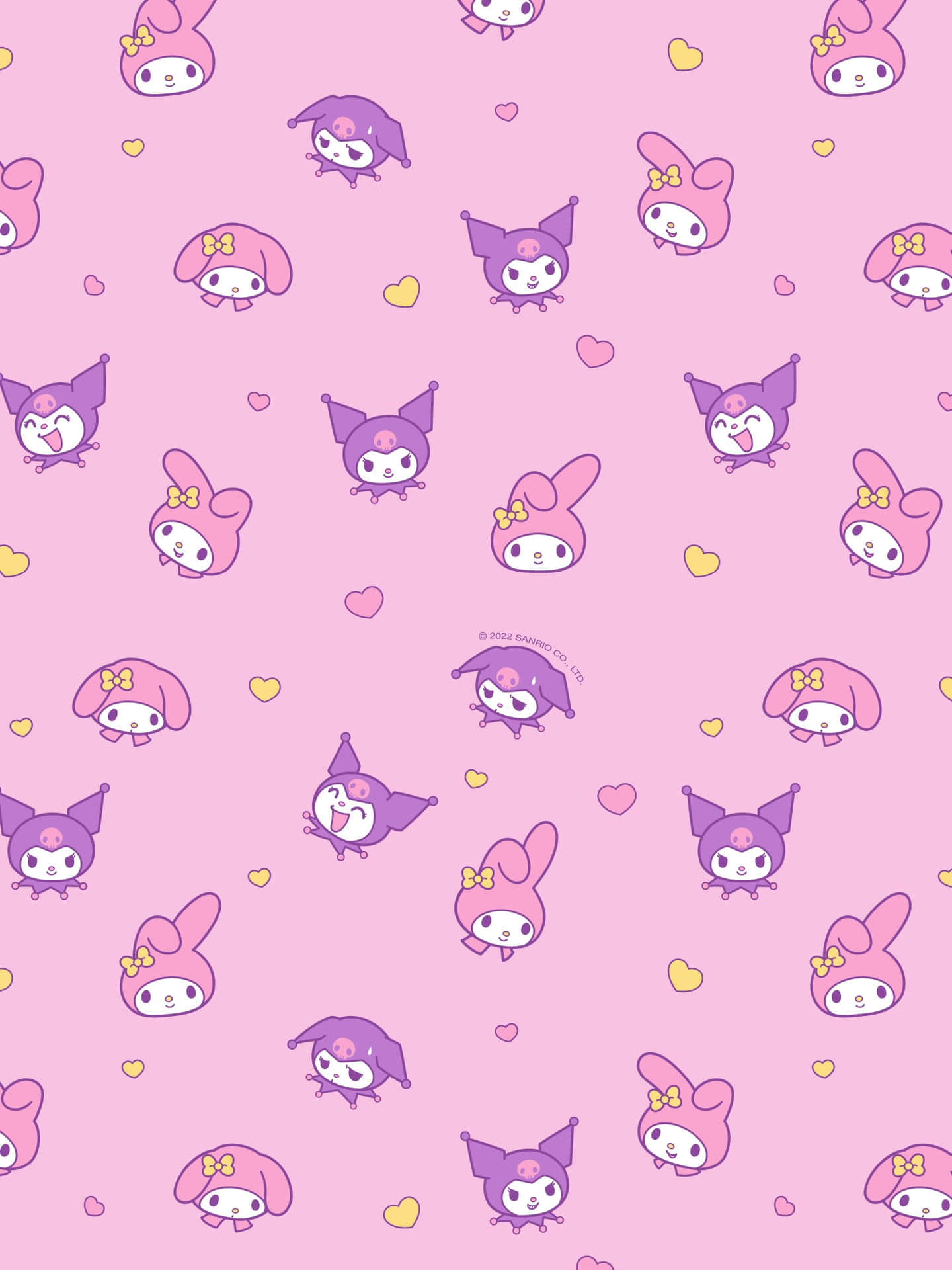 Sanrio Characters Pink Pattern Wallpaper