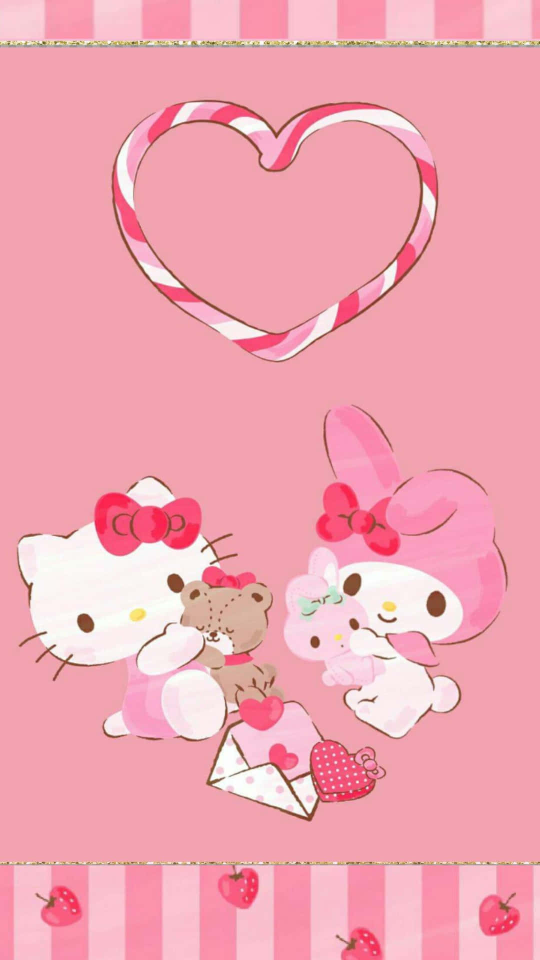 Sanrio_ Characters_ Valentines_ Celebration Wallpaper