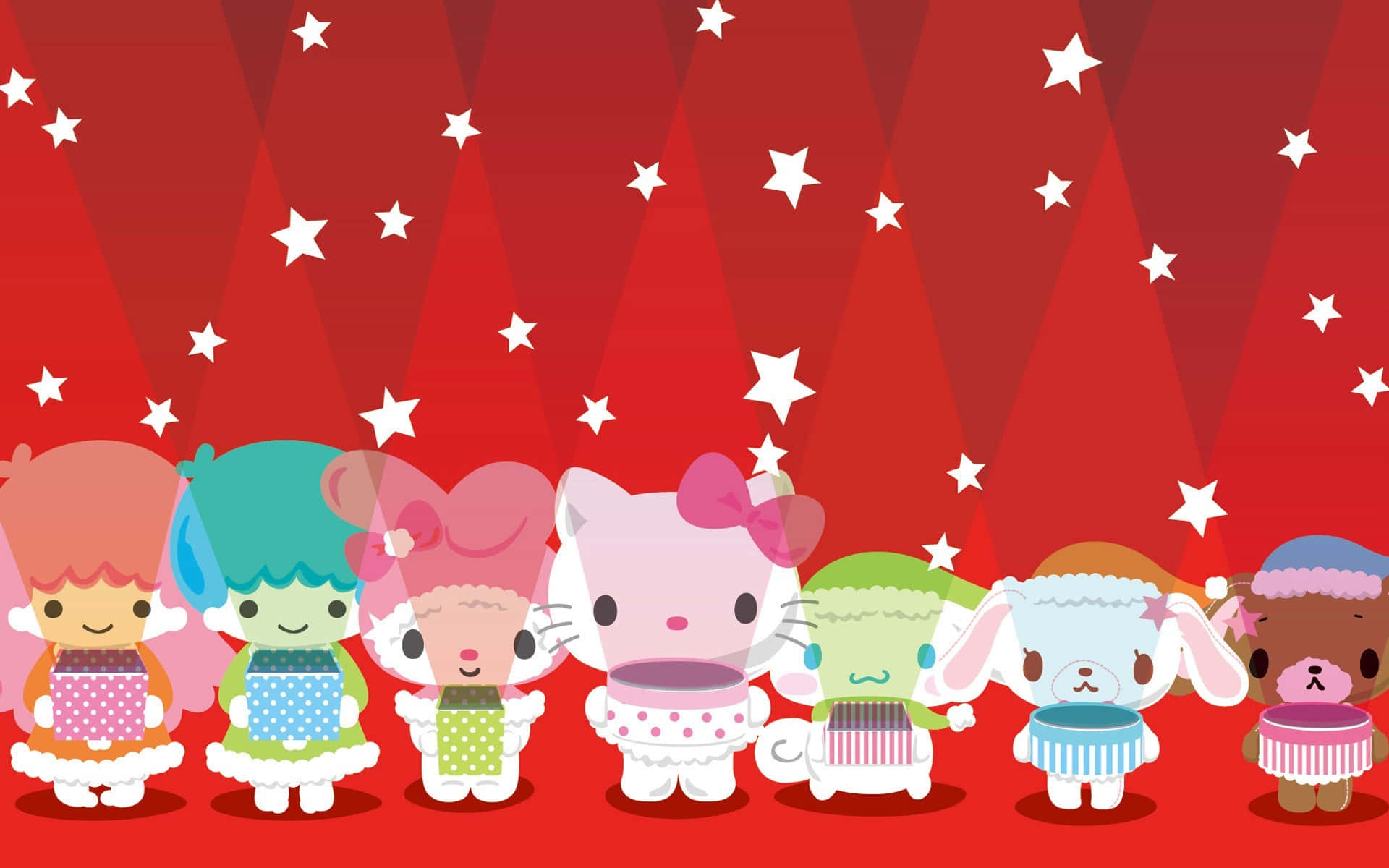 Sanrio Characters Valentines Celebration Wallpaper