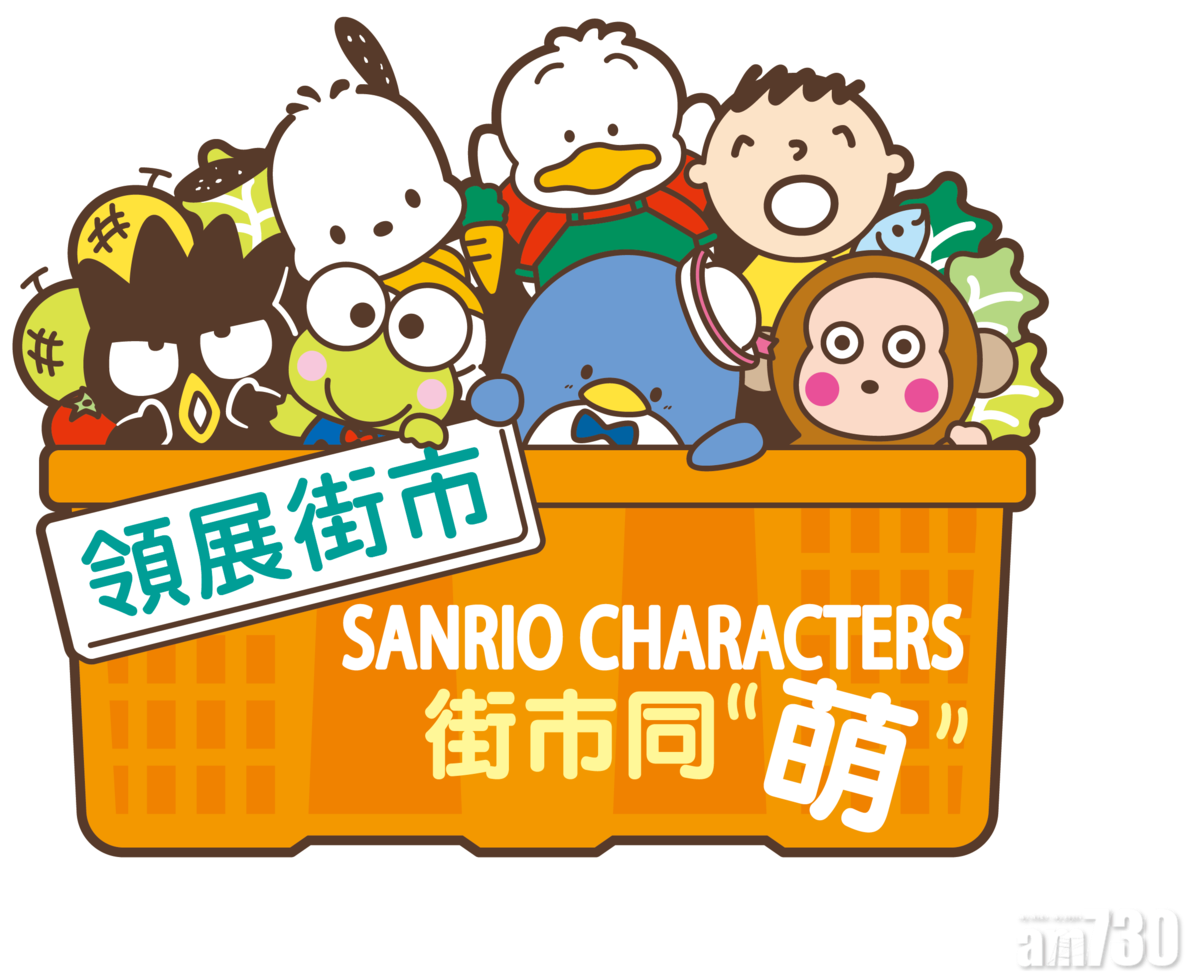 Sanrio Charactersin Basket Illustration PNG