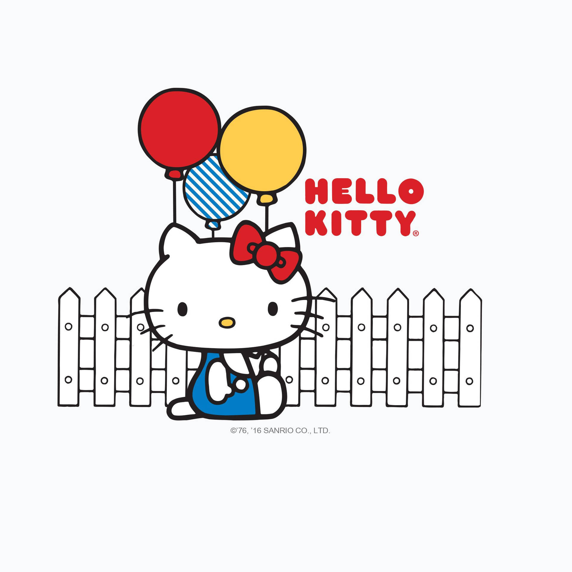 Hello Kitty and Balloons - Happiness in the Air Wallpaper