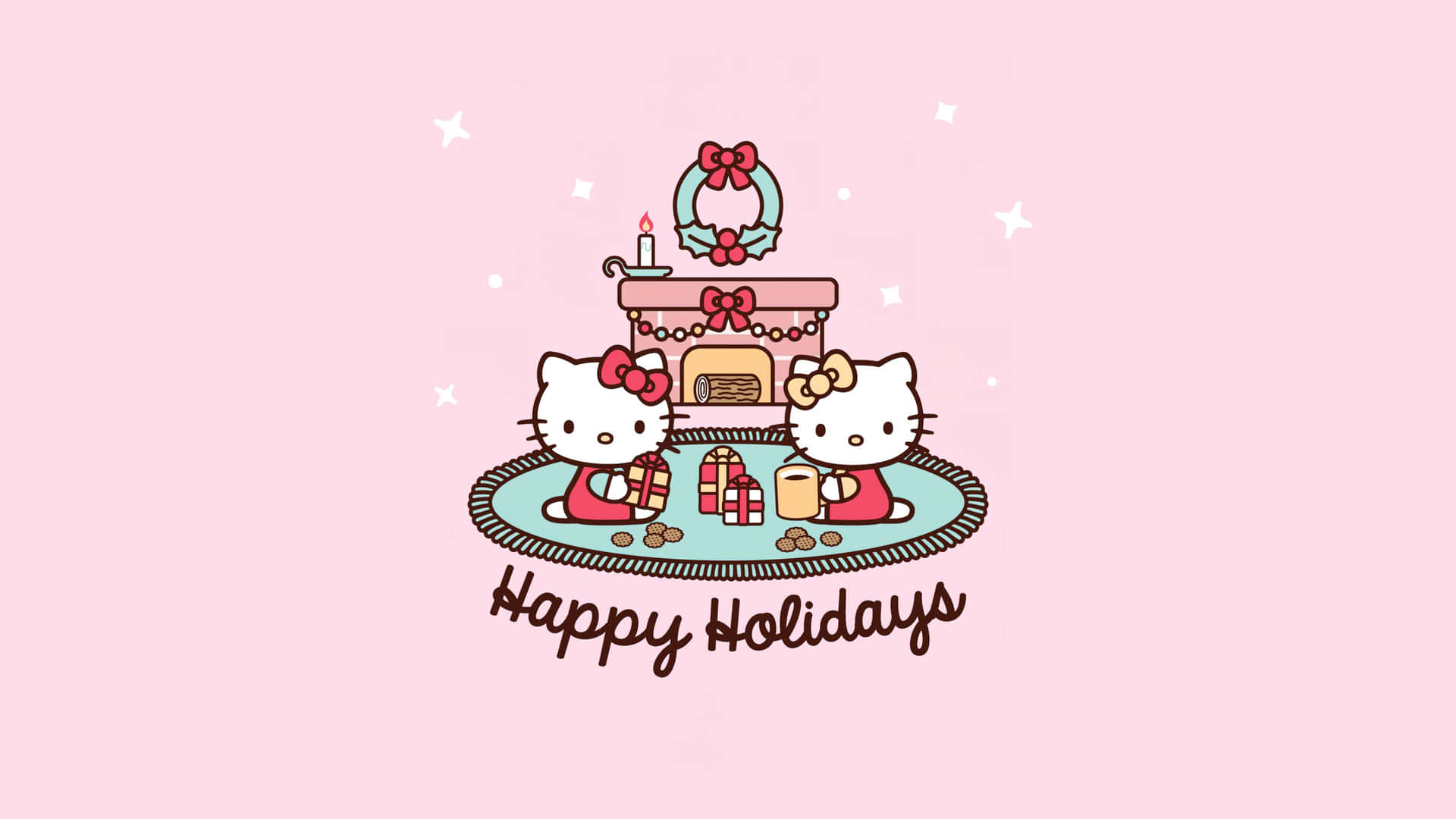 Sanrio Hello Kitty Christmas Celebration Wallpaper