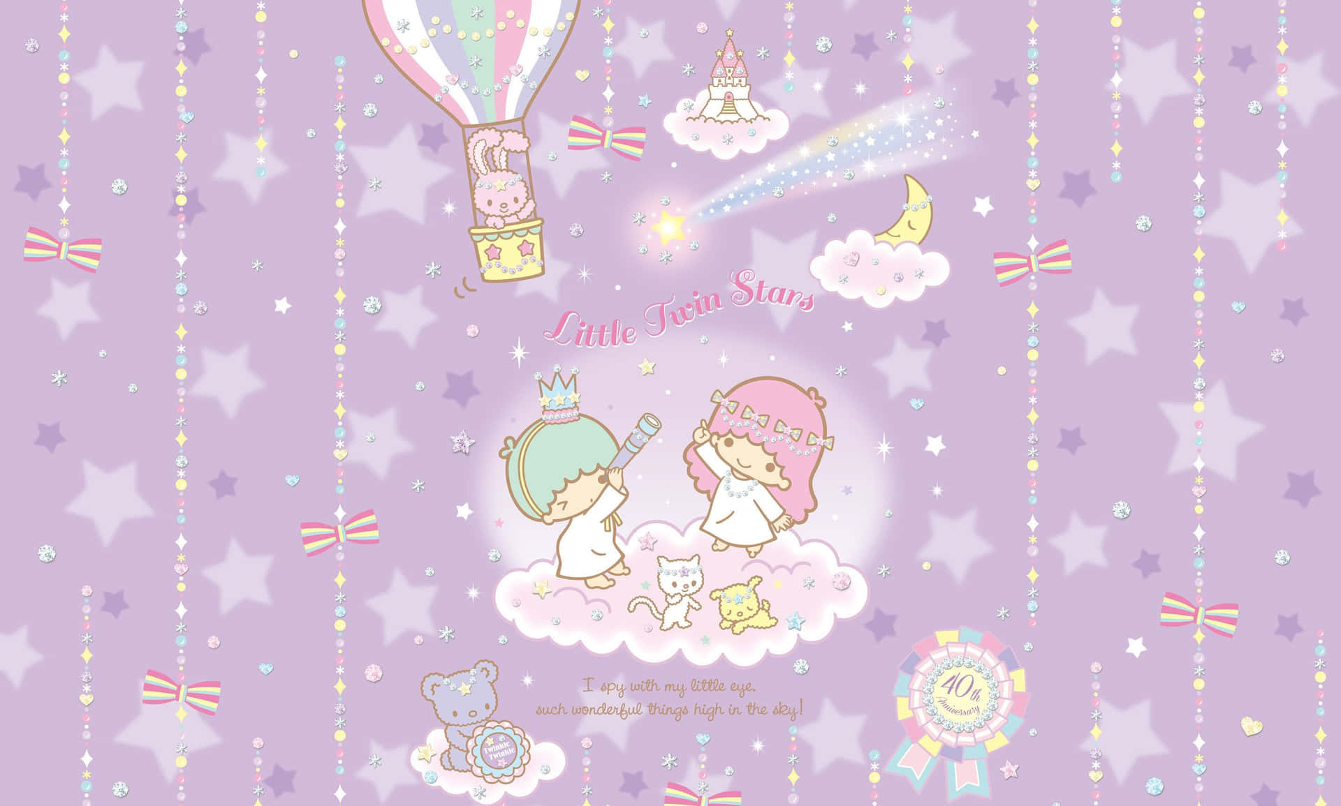 Sanrio Little Twin Stars Aesthetic Wallpaper Wallpaper
