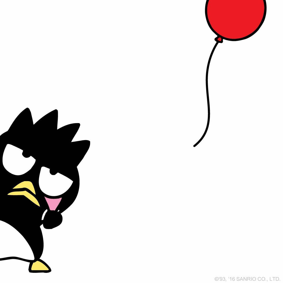 Sanrio's Badtz Maru With Red Balloon