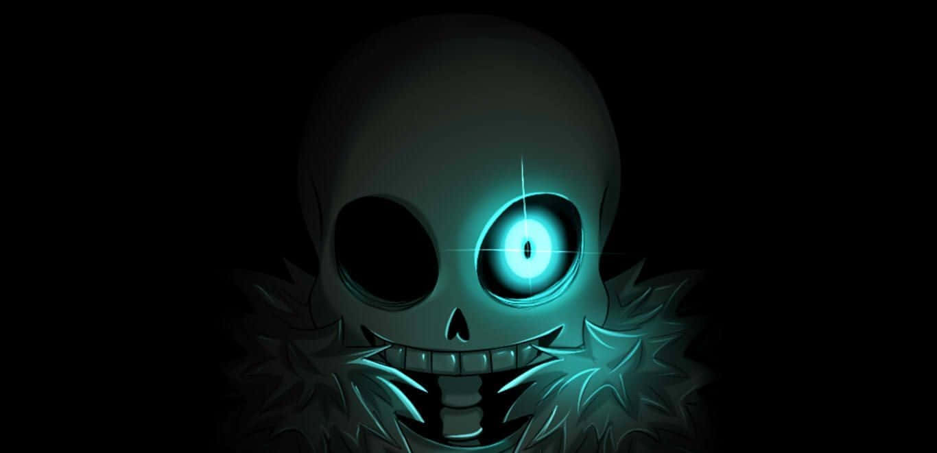 Sans character on gaming background