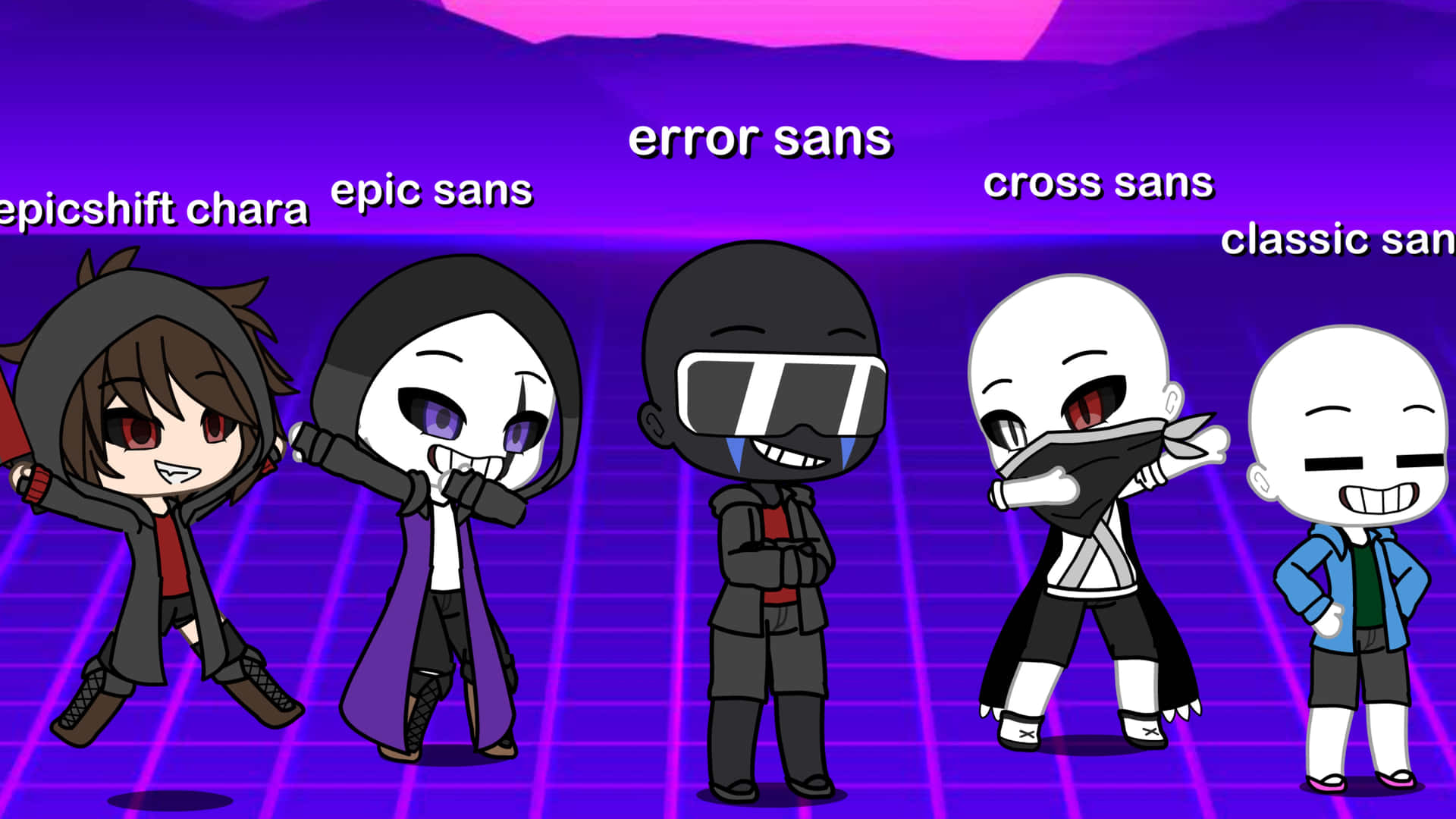 Error!Sans vs X!Chara [Animation] 