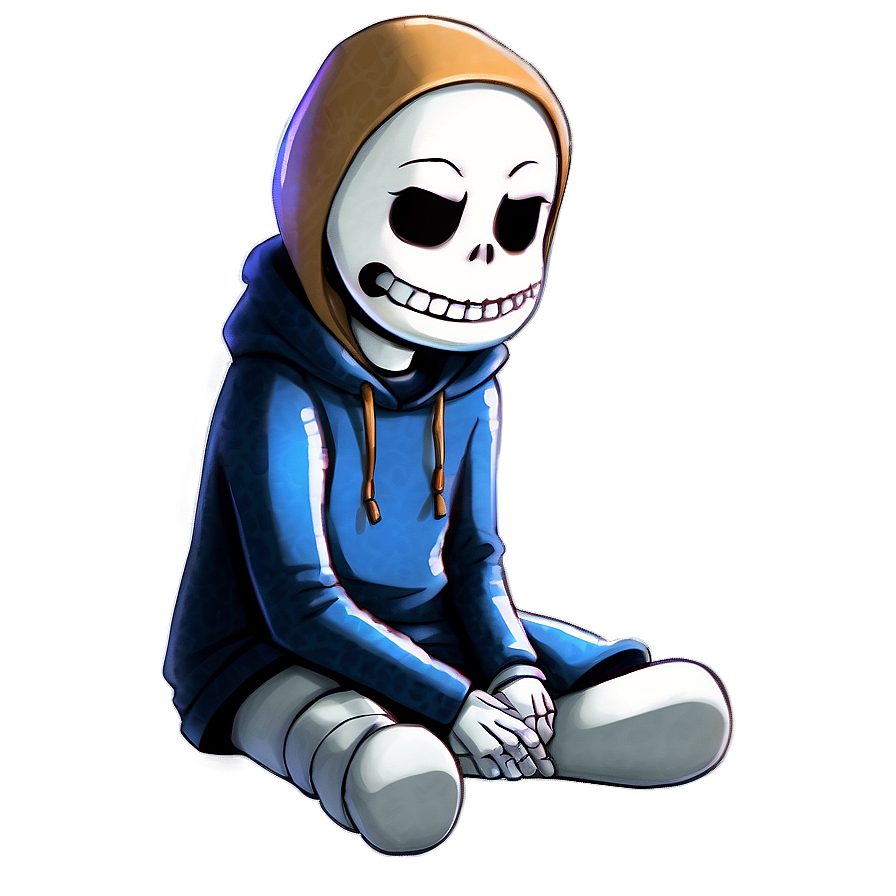 Download Sans Undertale Sitting Png 2 | Wallpapers.com