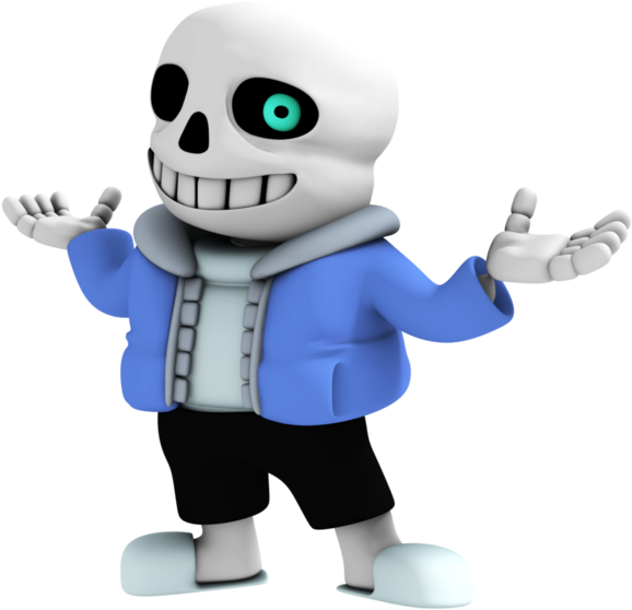 Download Sans Undertale3 D Model | Wallpapers.com