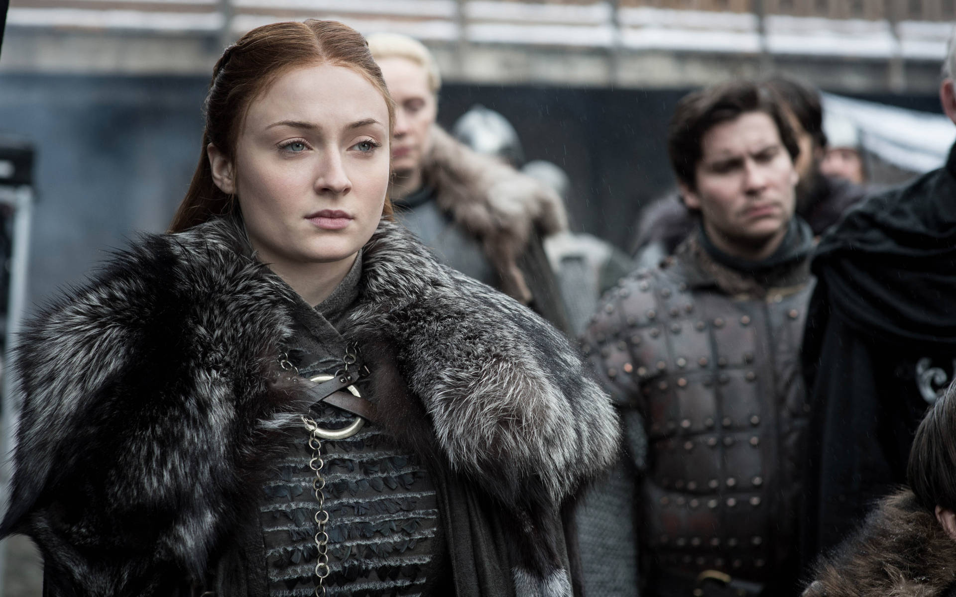 Sansa Stark Forbereder Sig På Slag Tapet Wallpaper