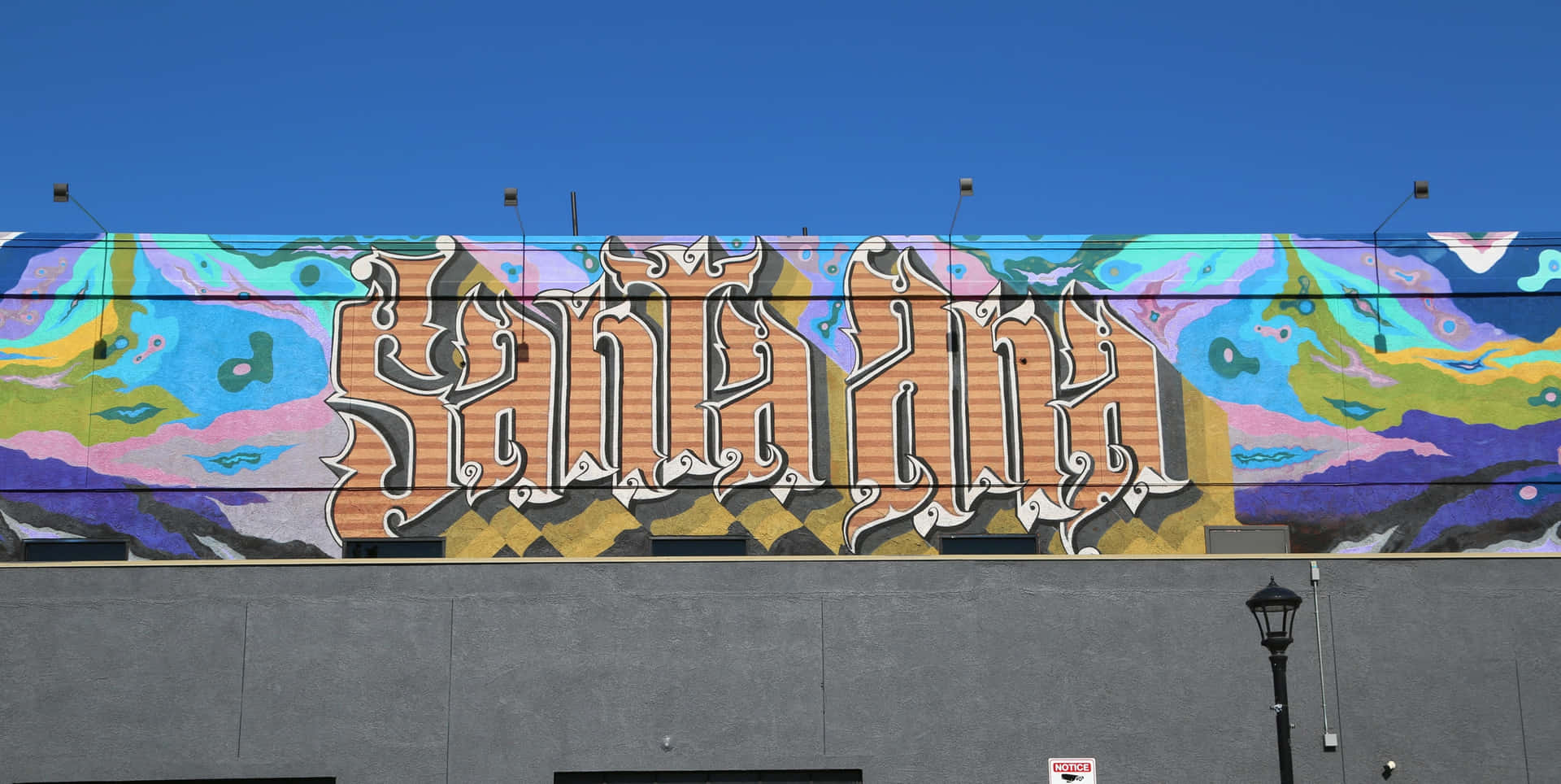 Impactantearte Mural Que Muestra La Belleza De Santa Ana Fondo de pantalla