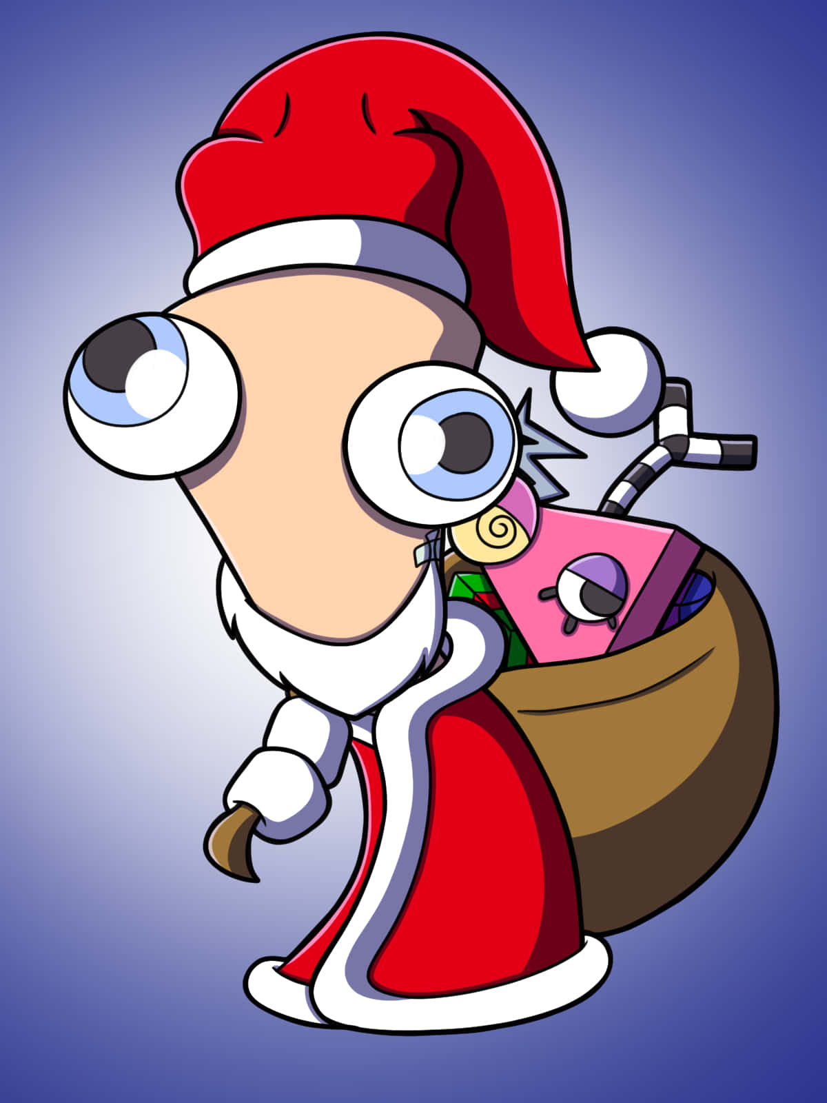 Santa Claus Cartoon Character Wallpaper