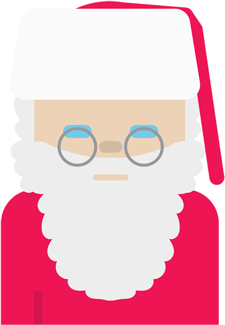Santa Claus Cartoon Portrait PNG