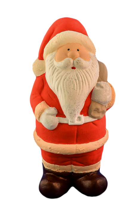 Santa Claus Figurine Transparent Background PNG