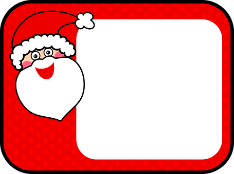 Santa Claus Frame Design PNG