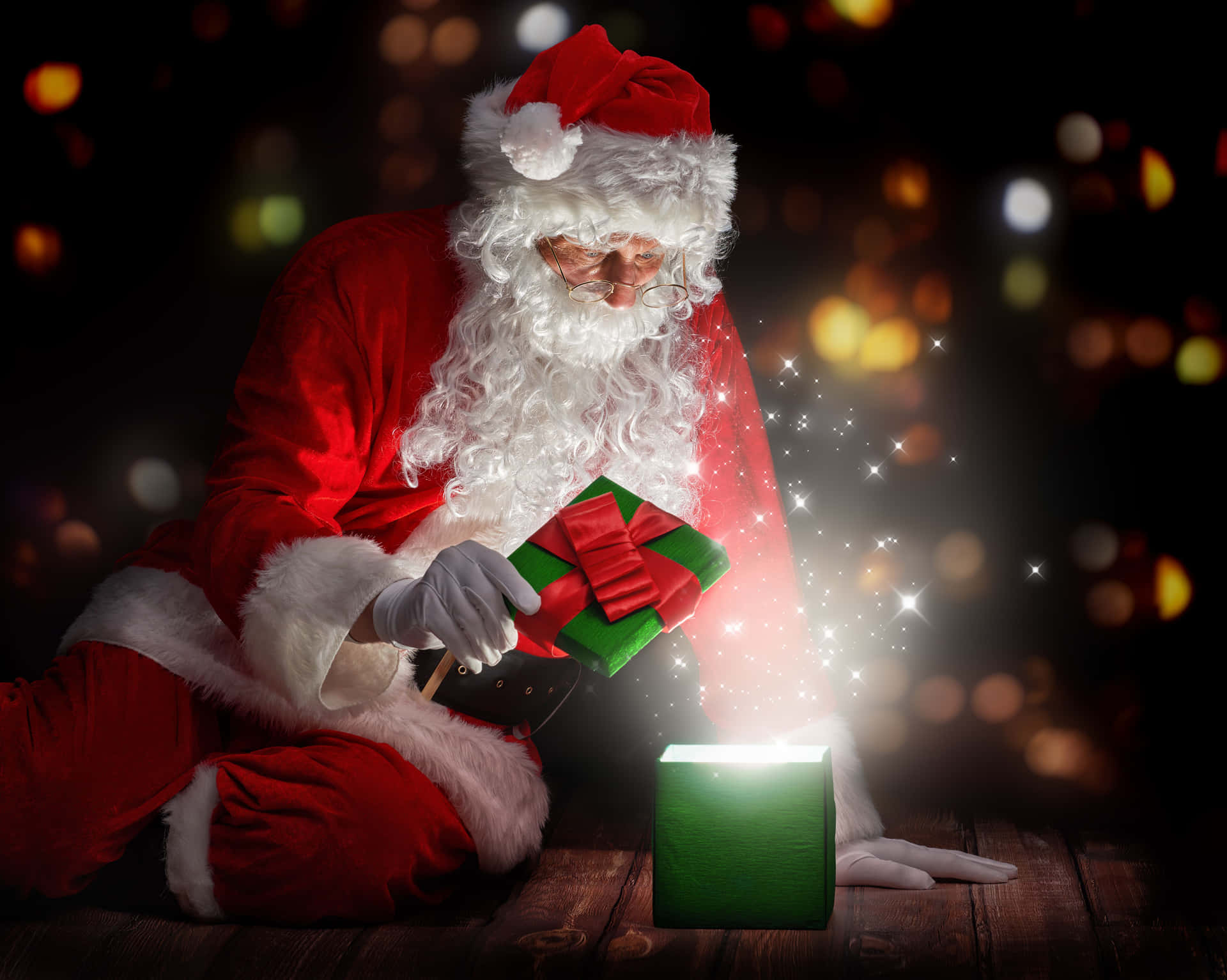 Image  A Festive Santa Claus in HD Wallpaper