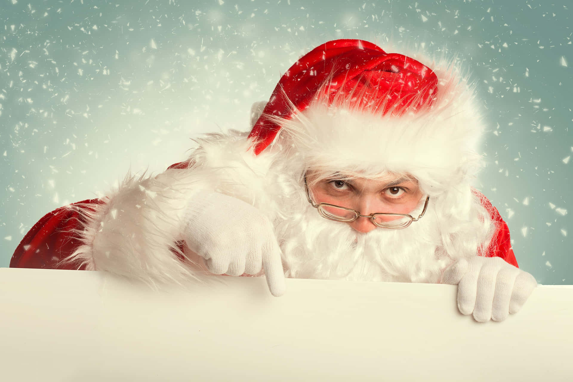 Ho, Ho, Ho - Santa Claus Ønsker alle en rigtig glædelig jul! Wallpaper