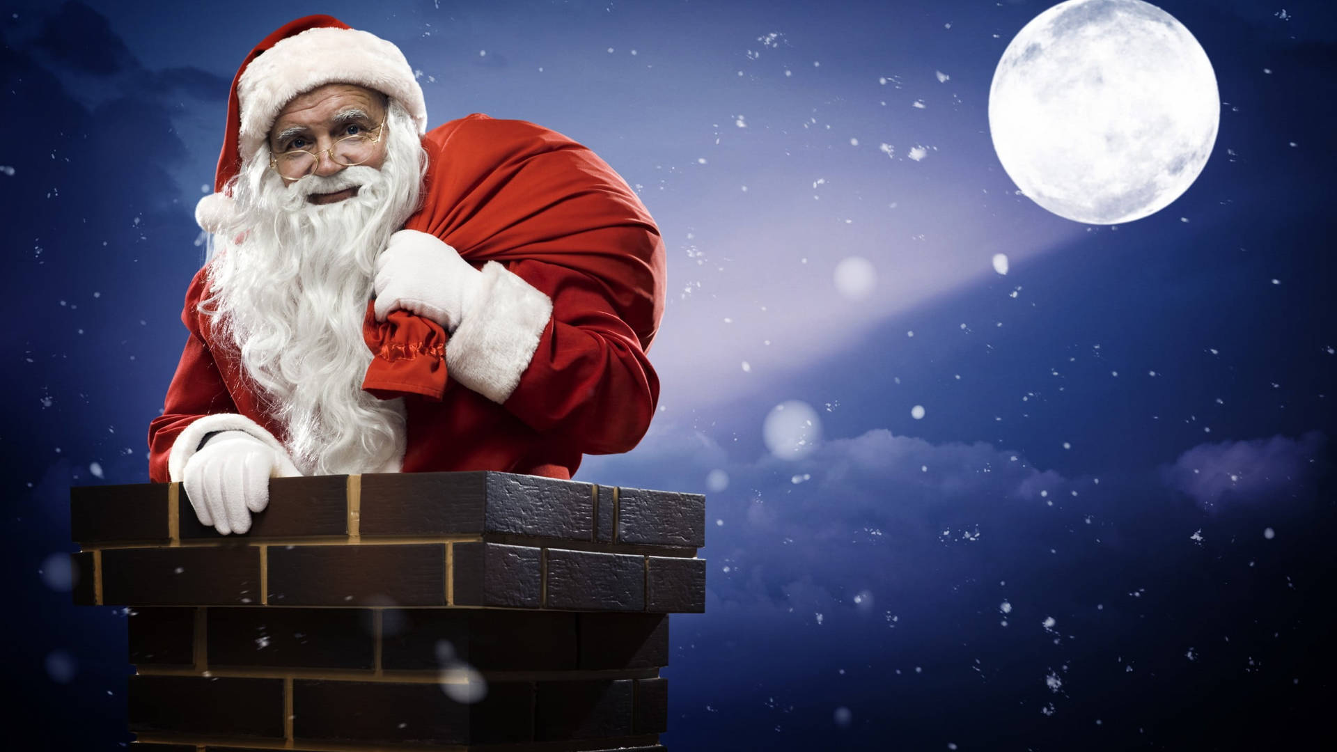 Santa Claus On Chimney