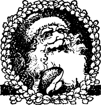 Santa Claus Optical Illusion PNG