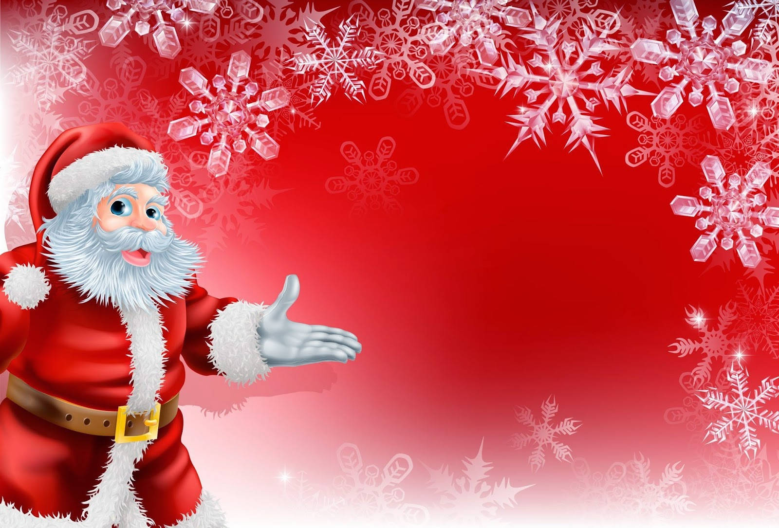 Santa Claus Red Christmas Background