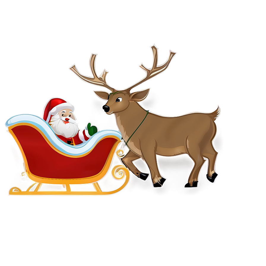 Santa Claus Sleigh Png Ahy PNG