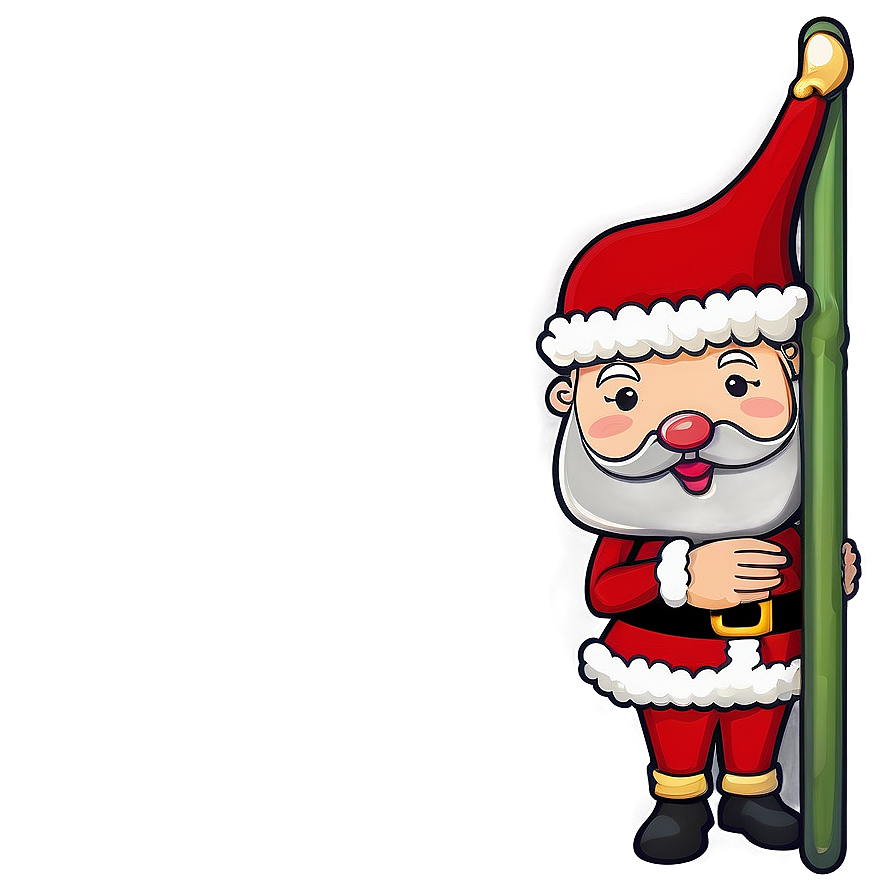 Santa Claus Themed Border Png Mes PNG