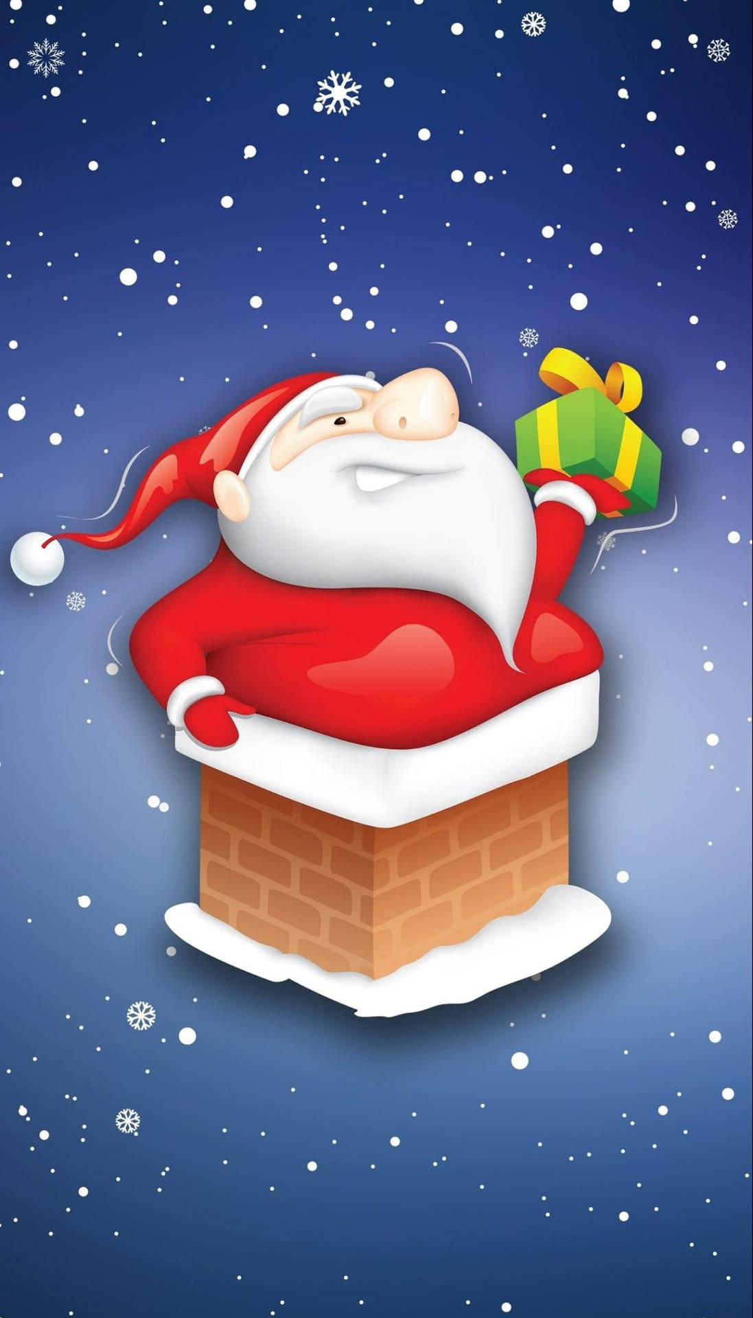 Santa Claus Winter iPhone Wallpaper