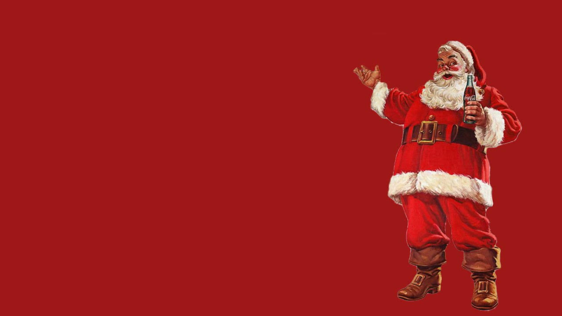 Santa Claus With Coca Cola Wallpaper