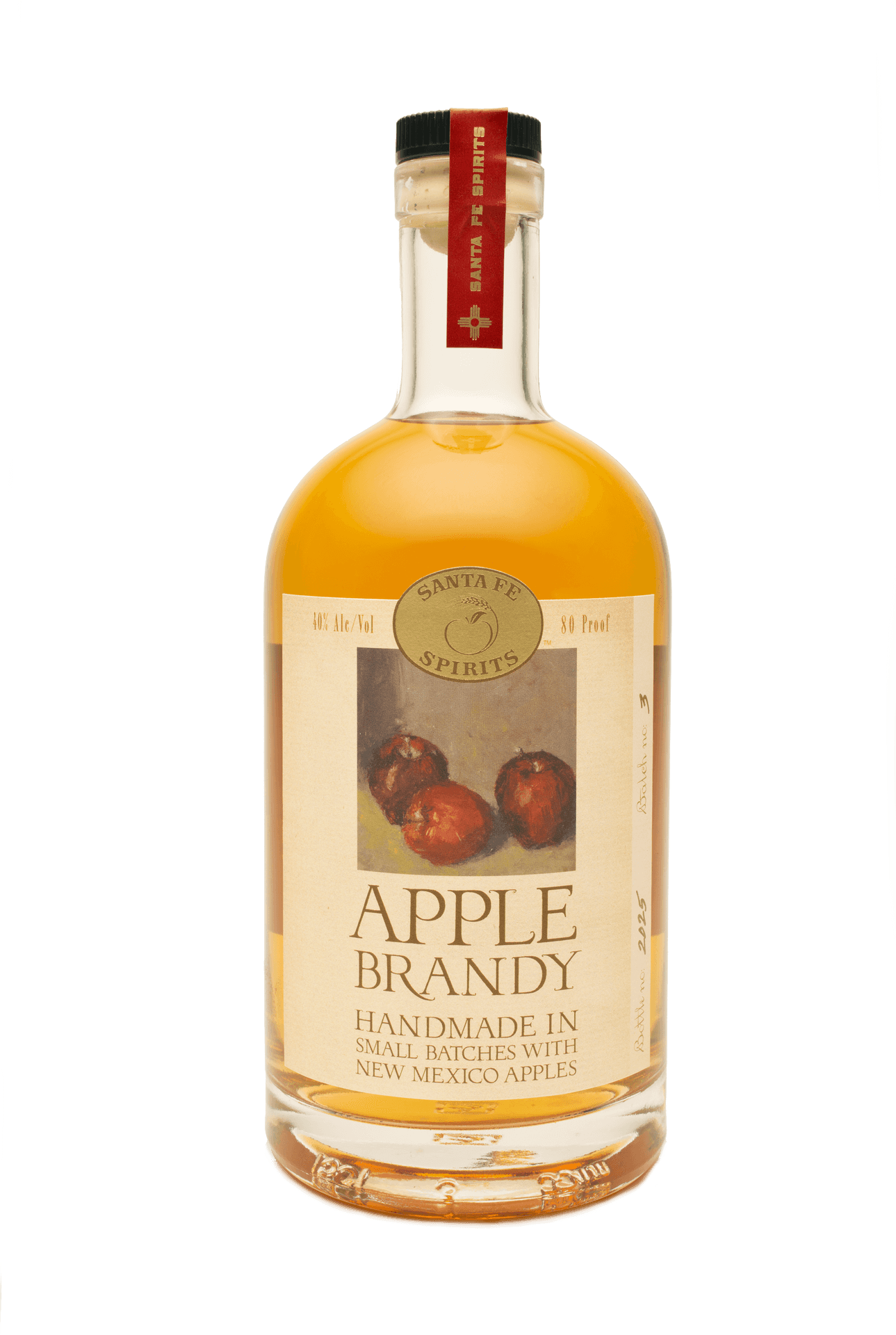 Santa Fe Spirits Apple Brandy Bottle PNG